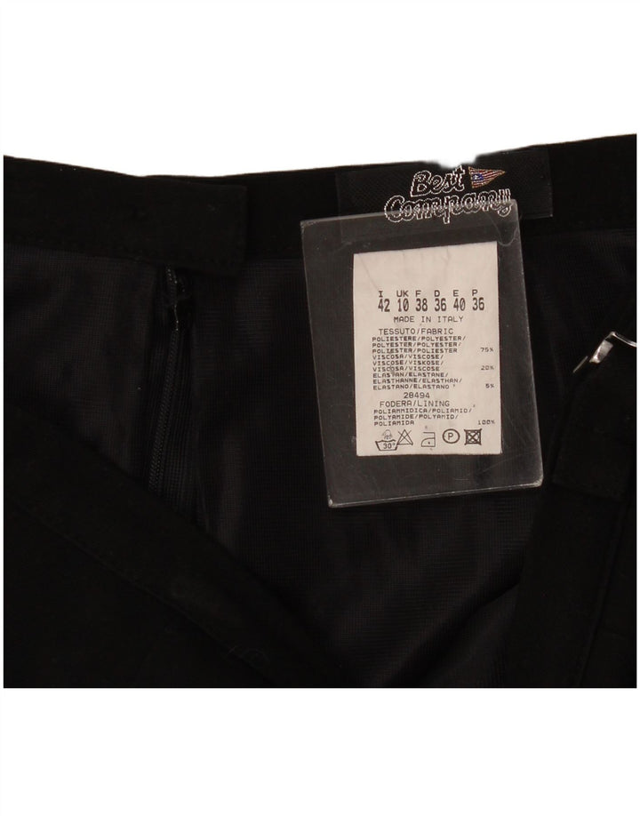 Best Company Womens Mini Skirt UK 10 Small W30  Black Polyester