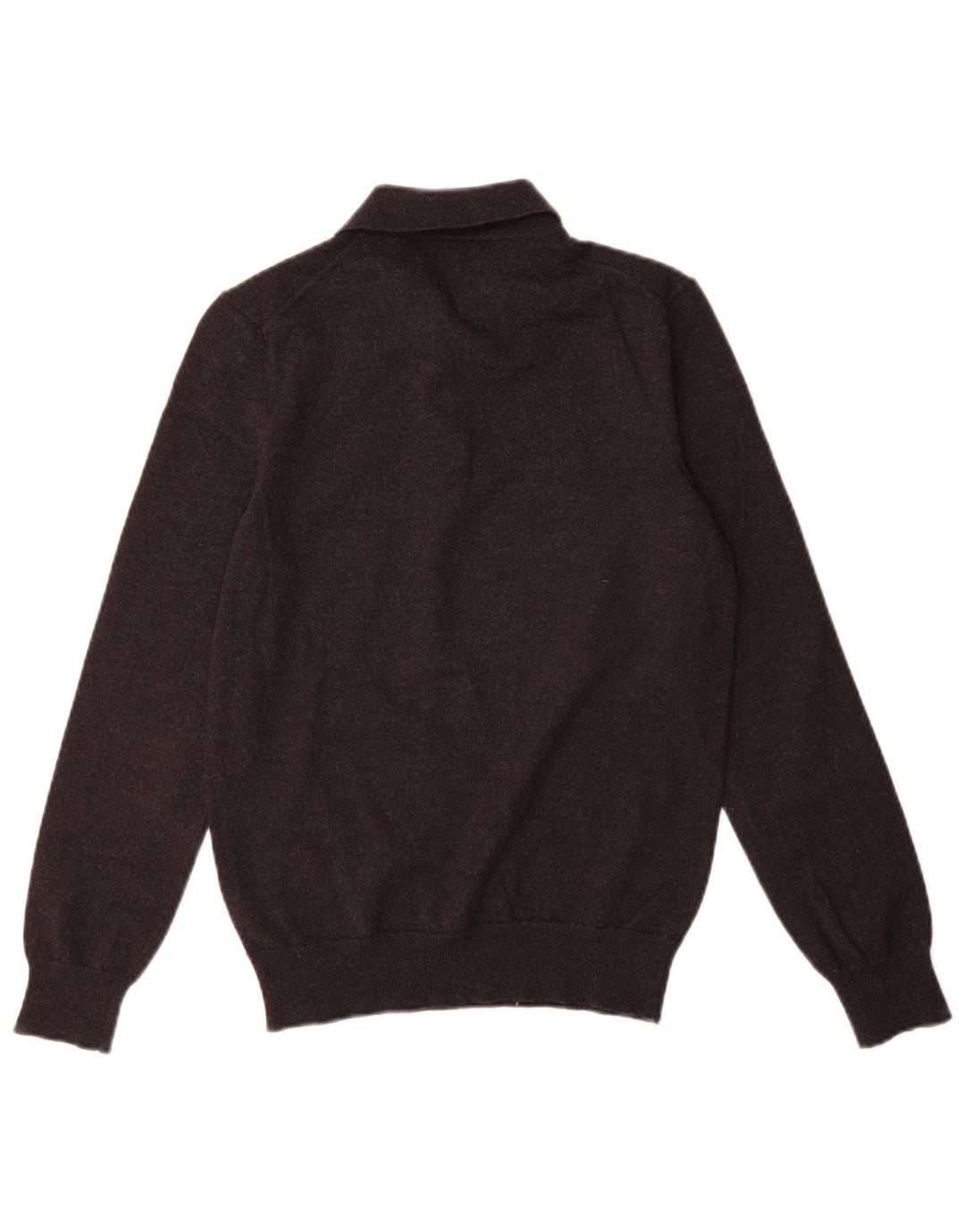 Lacoste Mens Classic Fit Polo Neck Jumper Sweater Size 3 Small Grey Wool