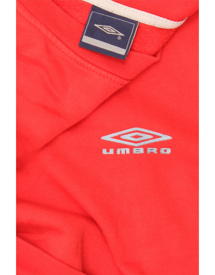 Umbro Mens Sweatshirt Jumper Large Red