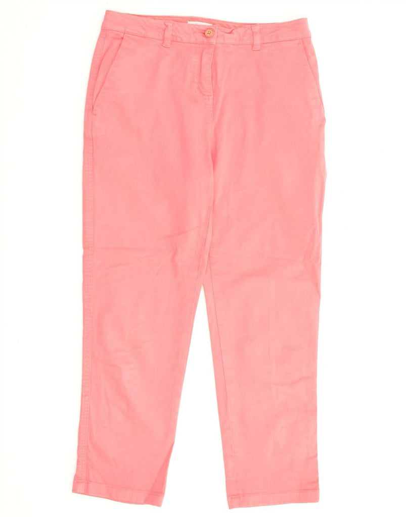 JOULES Womens Tapered Chino Trousers UK 10 Small W28 L24 Pink Cotton | Vintage Joules | Thrift | Second-Hand Joules | Used Clothing | Messina Hembry 