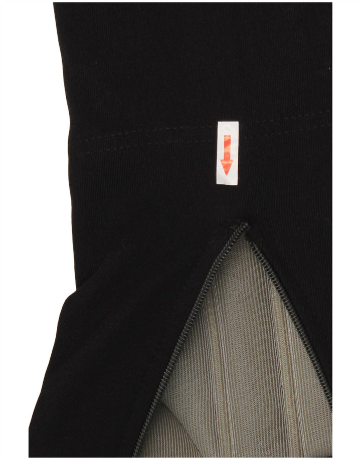 Sergio Tacchini Womens Graphic Dungarees Ski Trousers UK 12 Medium Black