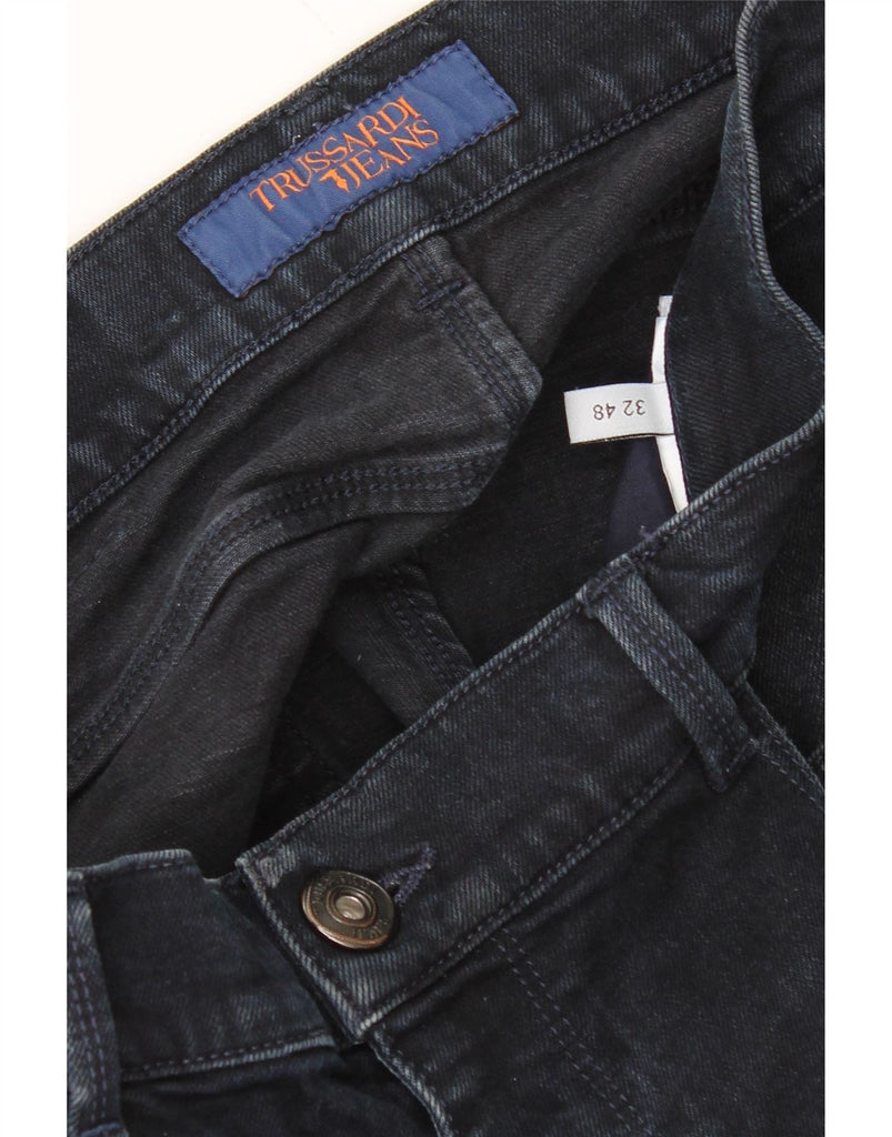 TRUSSARDI Mens Slim Jeans W32 L34 Navy Blue Vintage Trussardi and Second-Hand Trussardi from Messina Hembry 