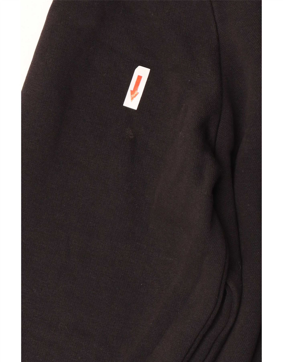 Tommy Hilfiger Mens Graphic Zip Neck Sweatshirt Jumper Medium Black Cotton