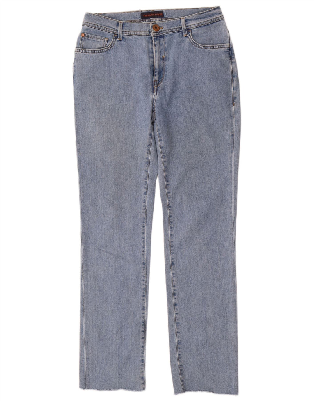 TRUSSARDI Womens Straight Jeans W28 L30 Blue Polyester
