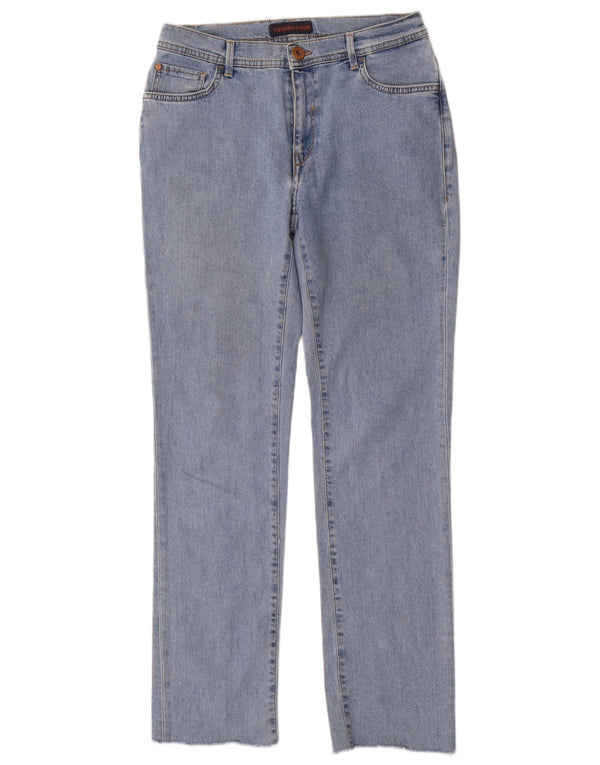 TRUSSARDI Womens Straight Jeans W28 L30 Blue Polyester