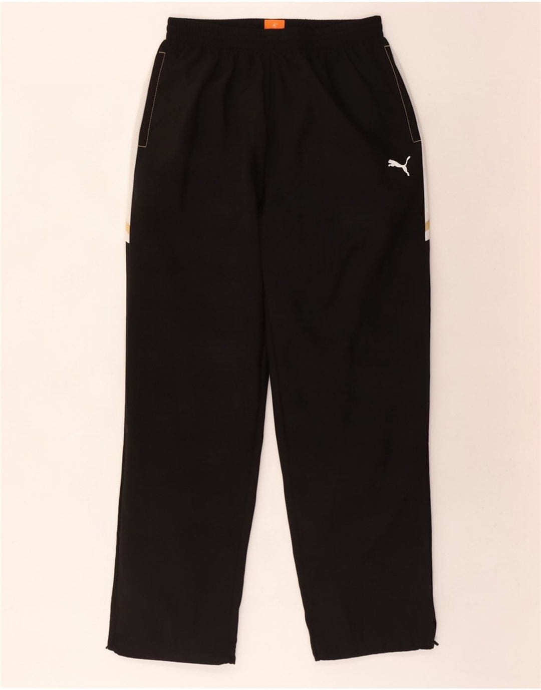 Puma Mens Tracksuit Trousers Large Black Colourblock Polyester