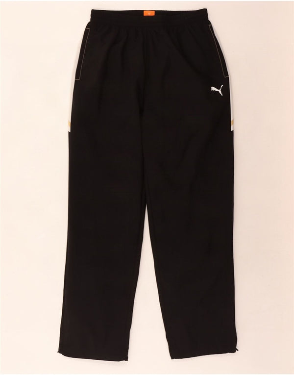 Puma Mens Tracksuit Trousers Large Black Colourblock Polyester
