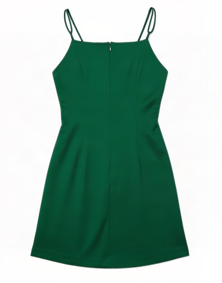 Zara Womens Slip Dress UK 8 Small Green Polyester