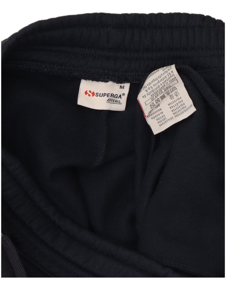 Superga Mens Tracksuit Trousers Joggers Medium  Navy Blue Polyester