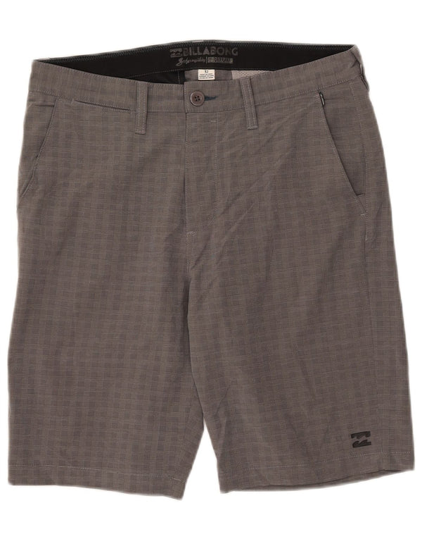 Billabong Mens Chino Shorts W32 Medium Grey Check