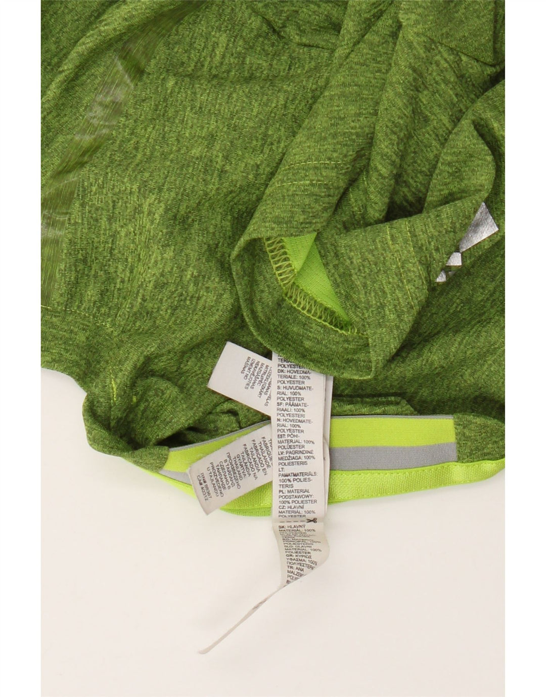 Adidas Mens T-Shirt Top Medium Green Flecked Polyester