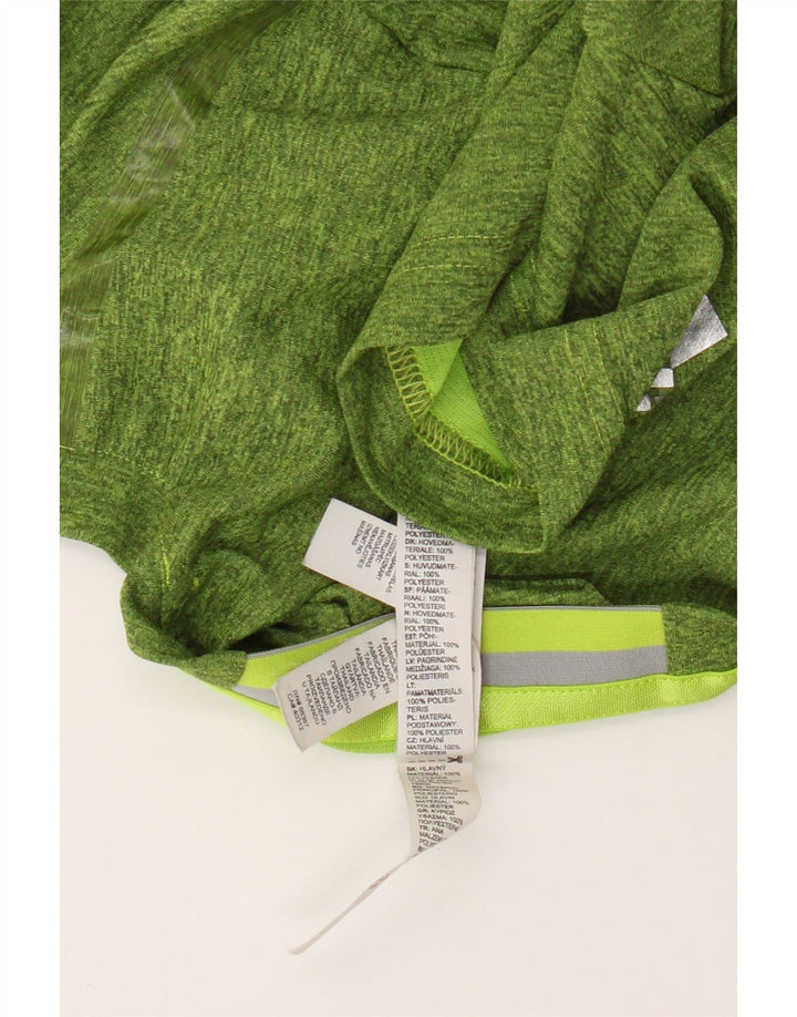 Adidas Mens T-Shirt Top Medium Green Flecked Polyester