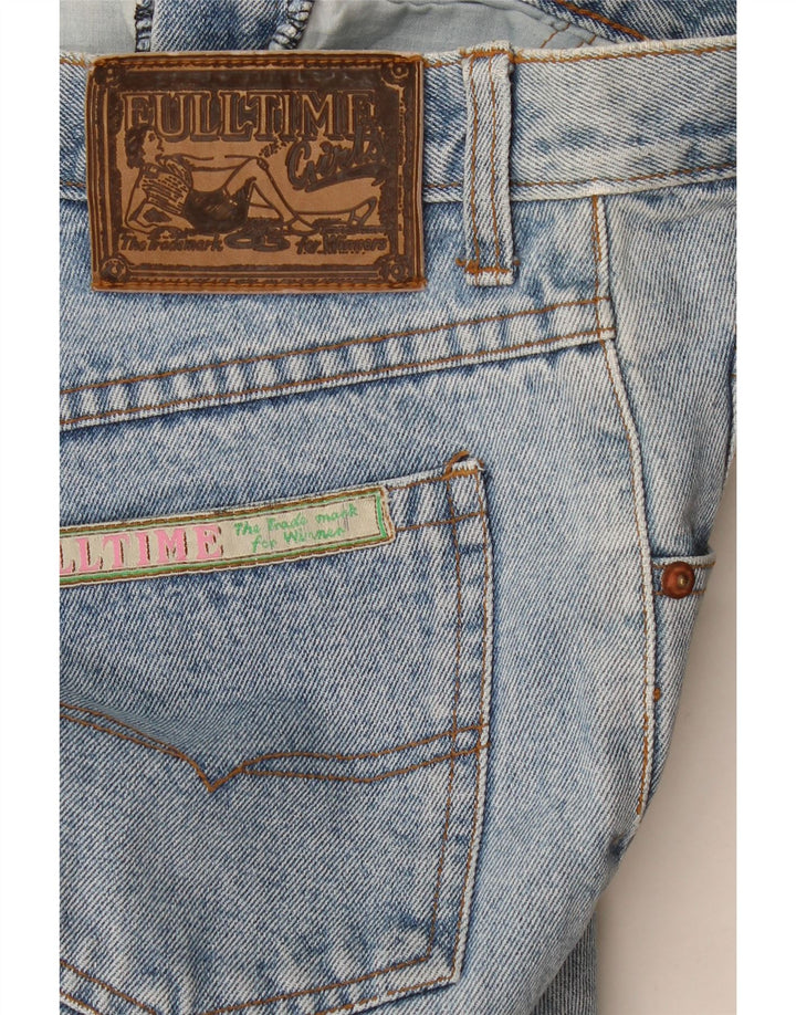 Vintage Womens Crop Tapered Jeans W32 L26 Blue