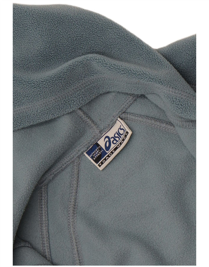 Asics Womens Hooded Fleece Jacket UK 12 Medium Blue