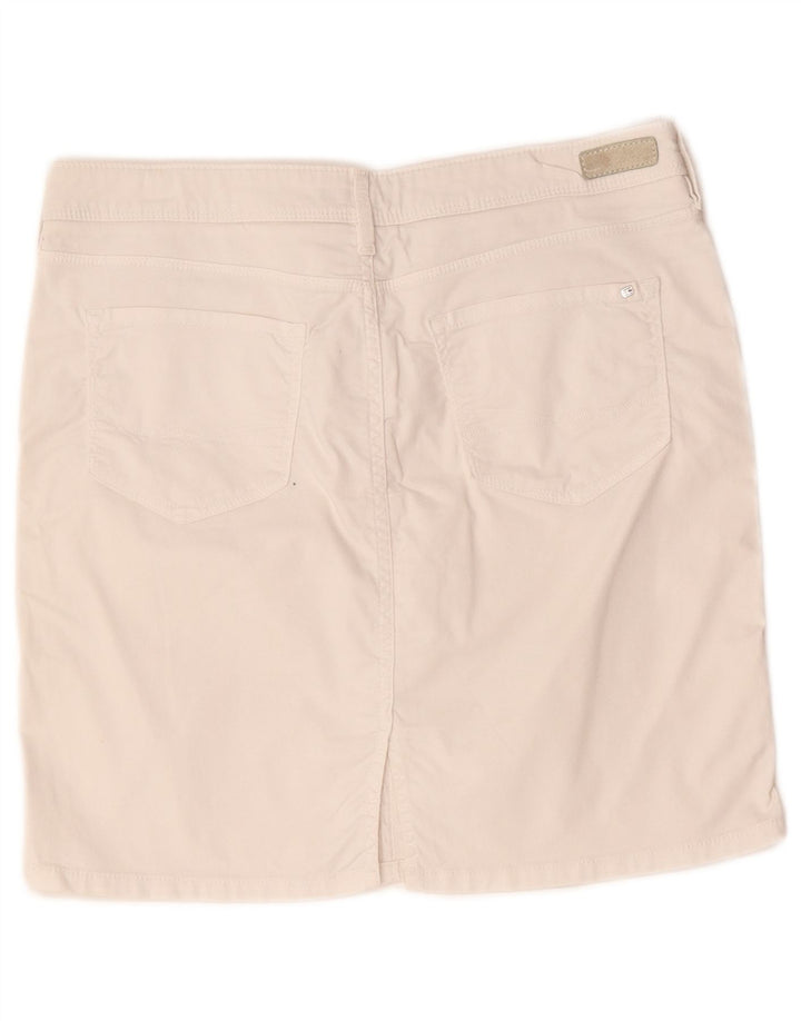 Tommy Hilfiger Womens Mini Skirt US 10 Large W32  White Cotton