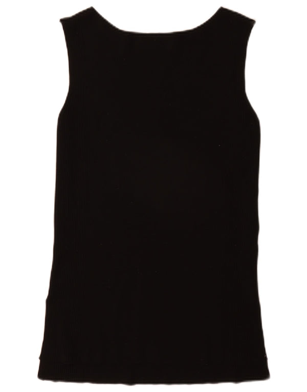 Zara Womens Vest Top UK 10 Small Black