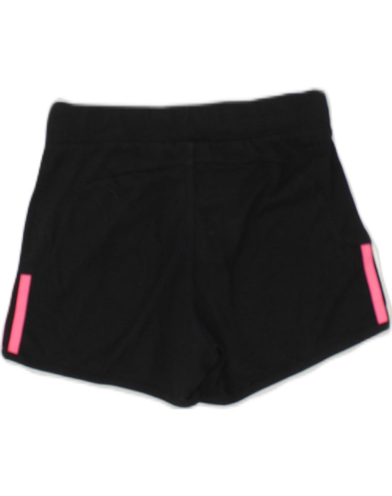 ADIDAS Womens Sport Shorts UK 4/6 XS Black Cotton | Vintage Adidas | Thrift | Second-Hand Adidas | Used Clothing | Messina Hembry 