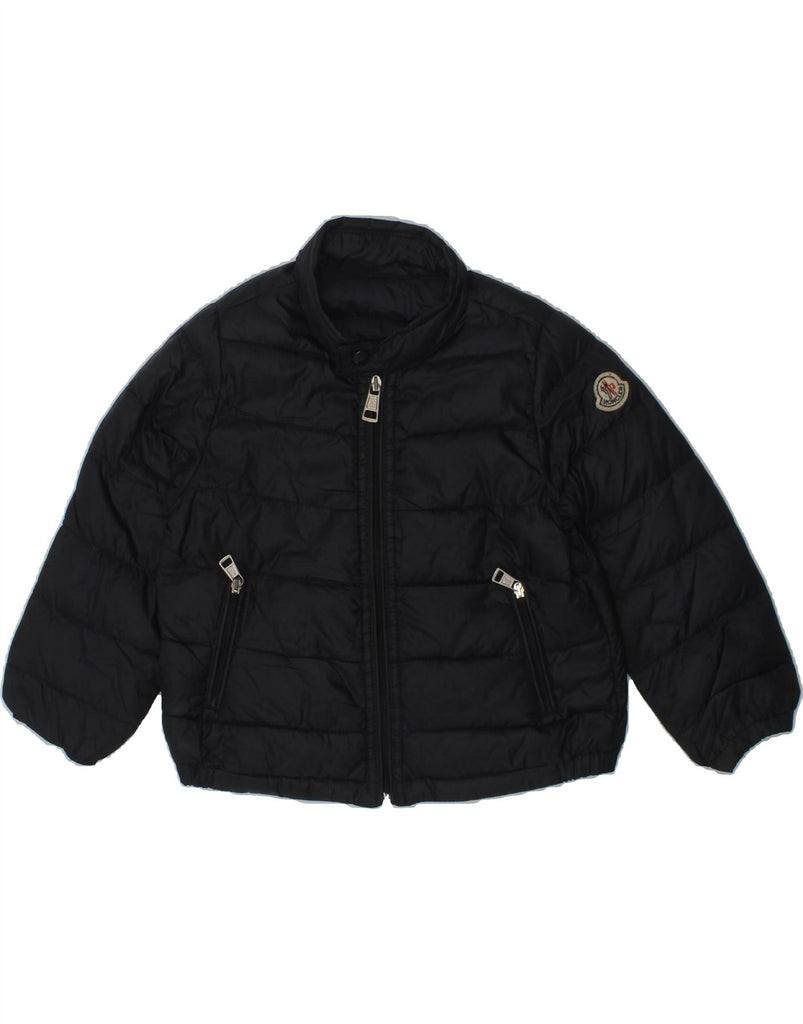 MONCLER Baby Boys Padded Jacket 18-24 Months Navy Blue Polyamide | Vintage Moncler | Thrift | Second-Hand Moncler | Used Clothing | Messina Hembry 