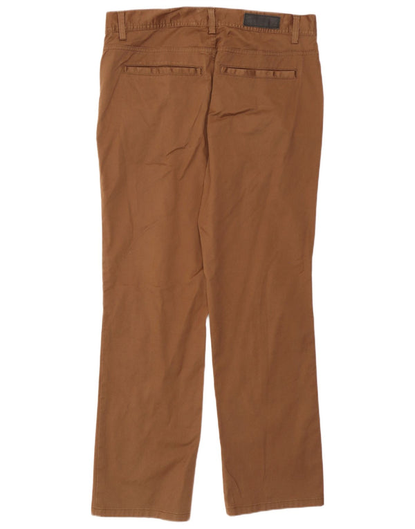 Autograph  Mens Straight Casual Trousers W34 L29 Brown Cotton