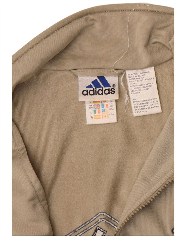 Adidas Mens Tracksuit Top Jacket UK 38/40 Medium Grey Colourblock Polyester