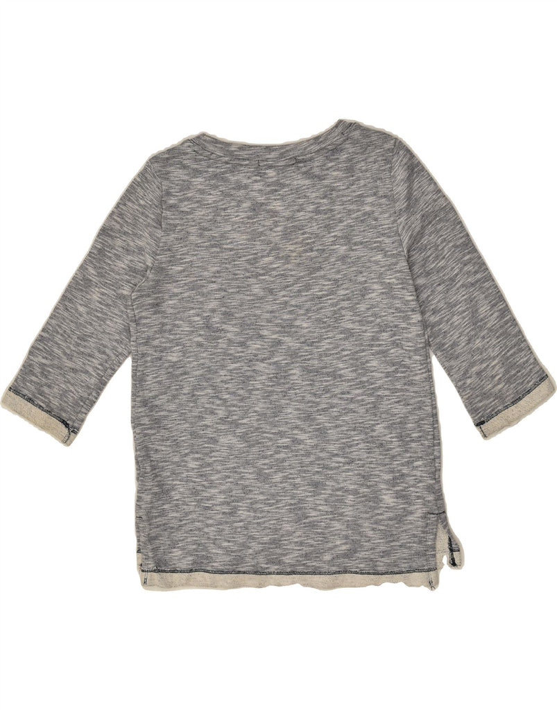 GAP Womens Top 3/4 Sleeve UK 6 XS Grey Cotton | Vintage Gap | Thrift | Second-Hand Gap | Used Clothing | Messina Hembry 