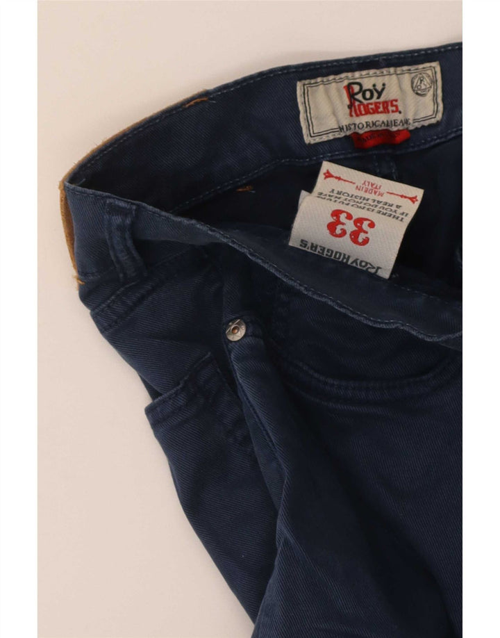 Roy Rogers Mens Slim Jeans W33 L30 Navy Blue Cotton