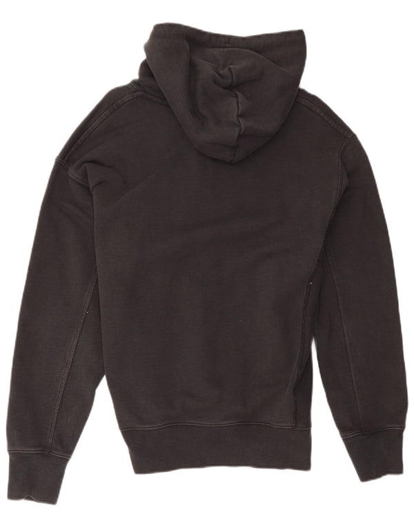 Nike Mens Zip Neck Hoodie Jumper Small Black Cotton