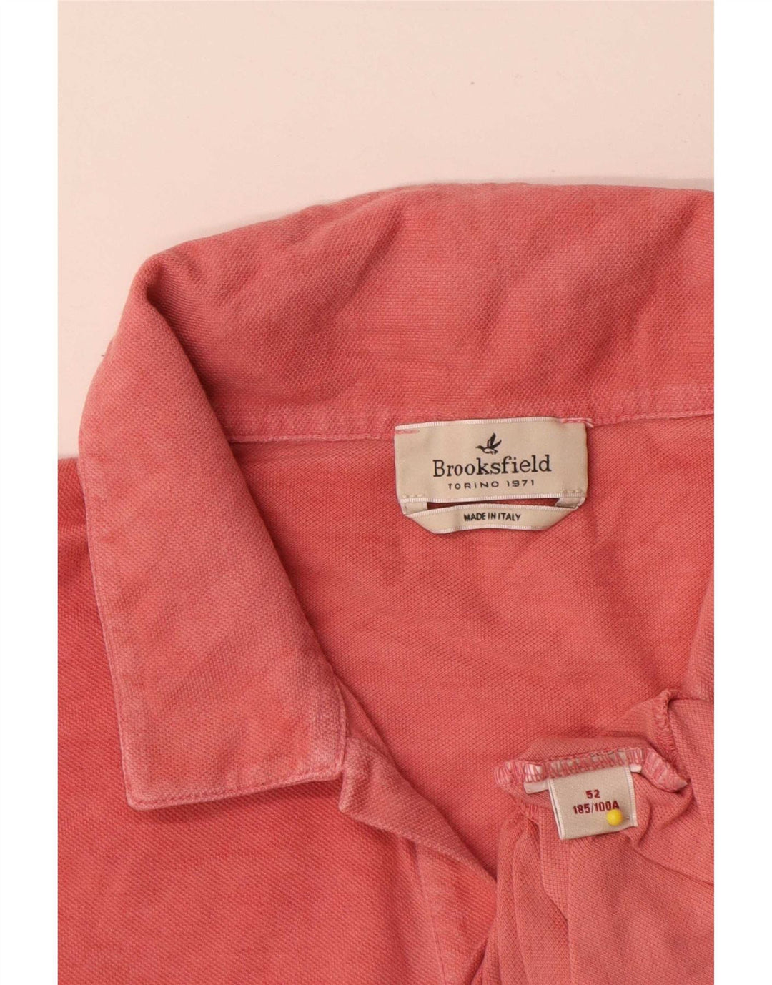 Brooksfield Mens Polo Shirt IT 52 Large Red