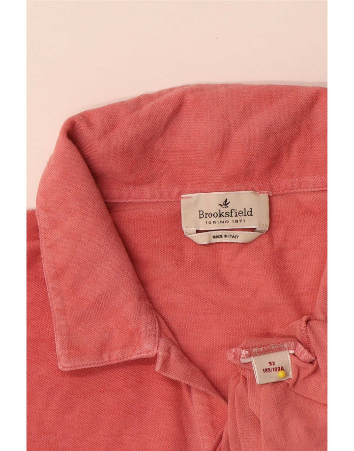 Brooksfield Mens Polo Shirt IT 52 Large Red