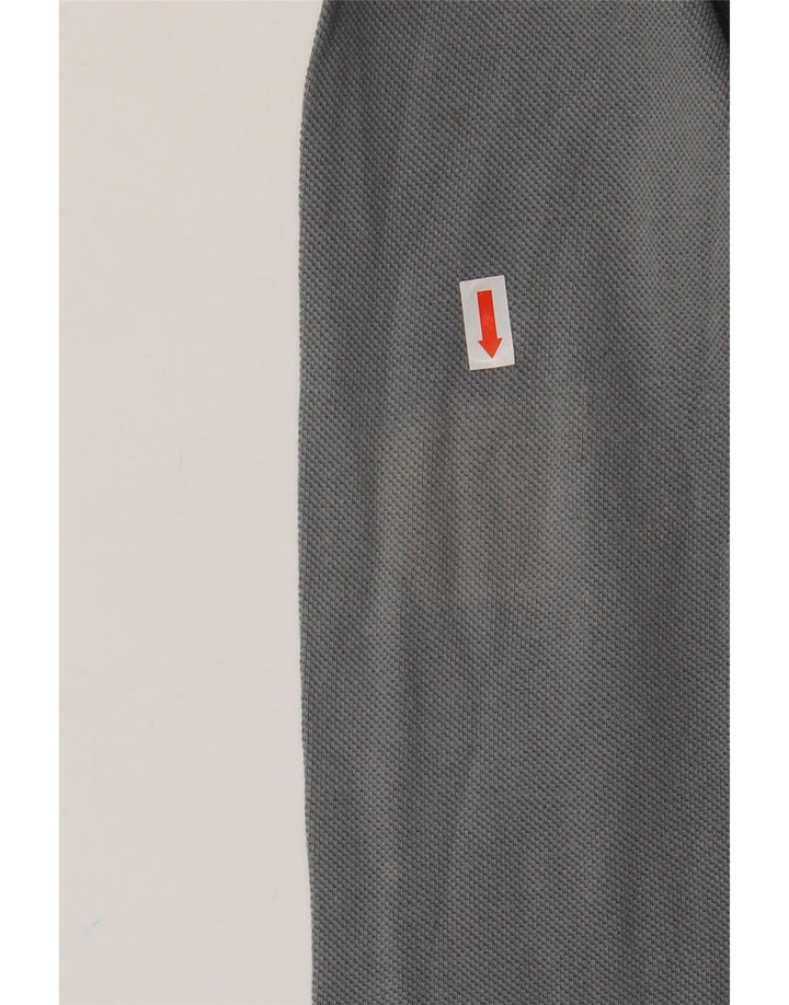 FRED PERRY Mens Top Long Sleeve Medium Grey Cotton