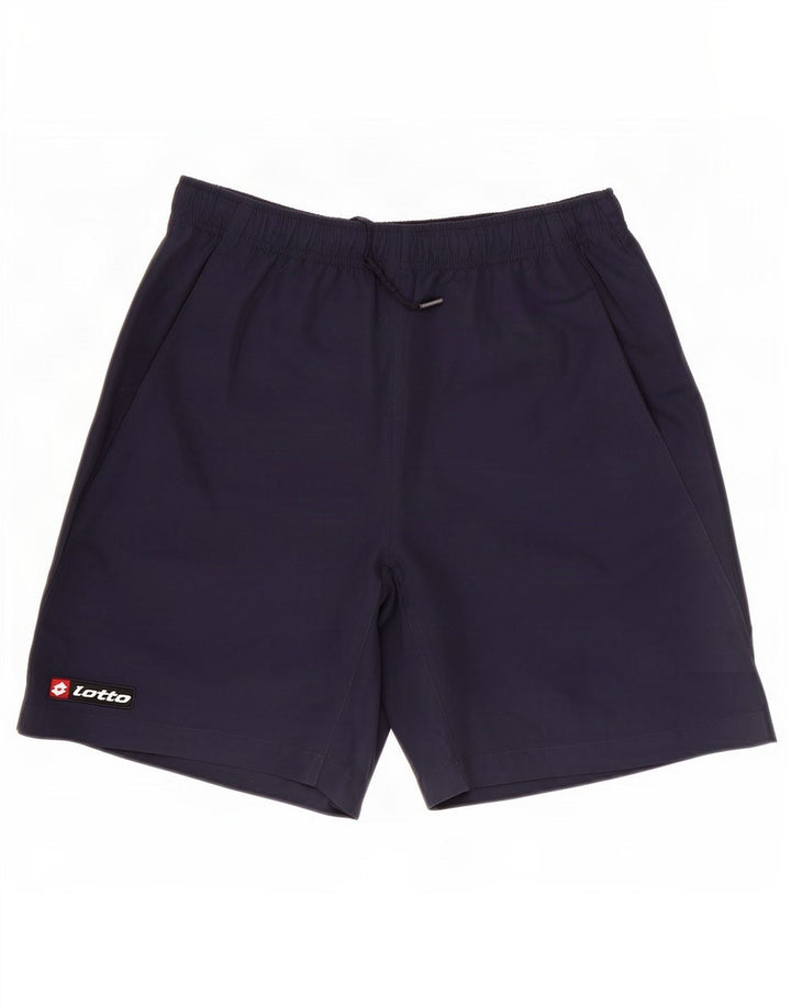 Lotto Womens Sport Shorts UK 12 Medium Navy Blue
