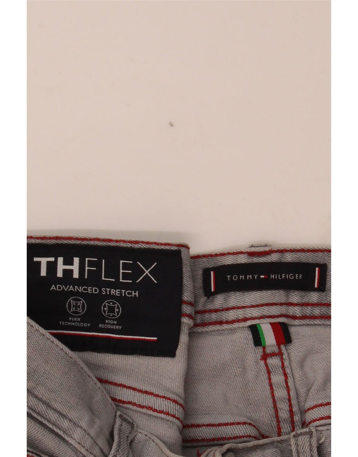 Tommy Hilfiger Mens Bleecker Stretch Slim Jeans W33 L32 Grey Cotton