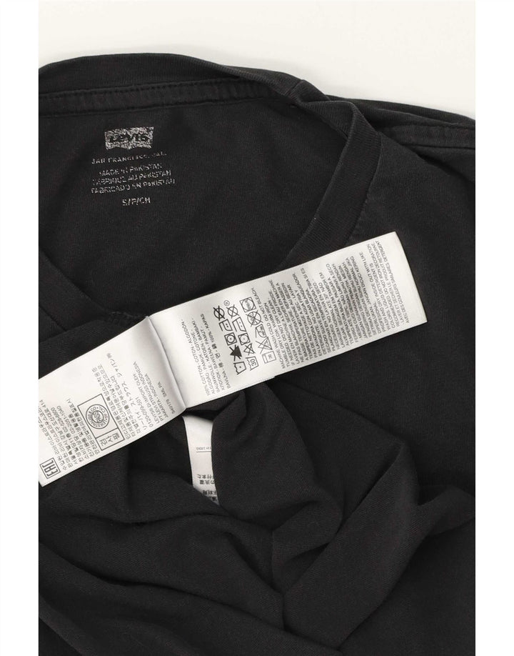 Levi's Mens Graphic T-Shirt Top Small Black Cotton