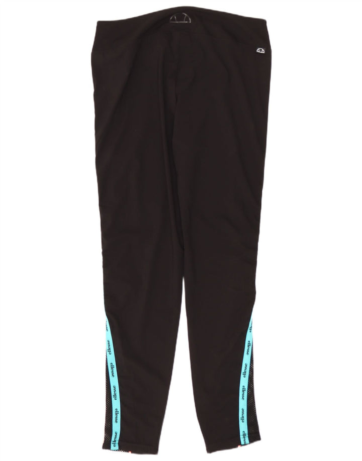 Ellesse Womens Graphic Leggings UK 14 Large  Black Colourblock