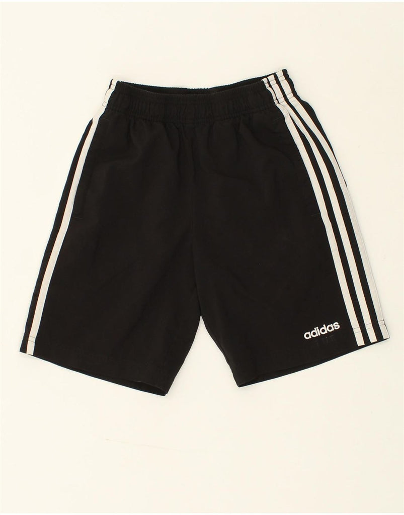 ADIDAS Boys Sport Shorts 11-12 Years Black Polyester | Vintage Adidas | Thrift | Second-Hand Adidas | Used Clothing | Messina Hembry 