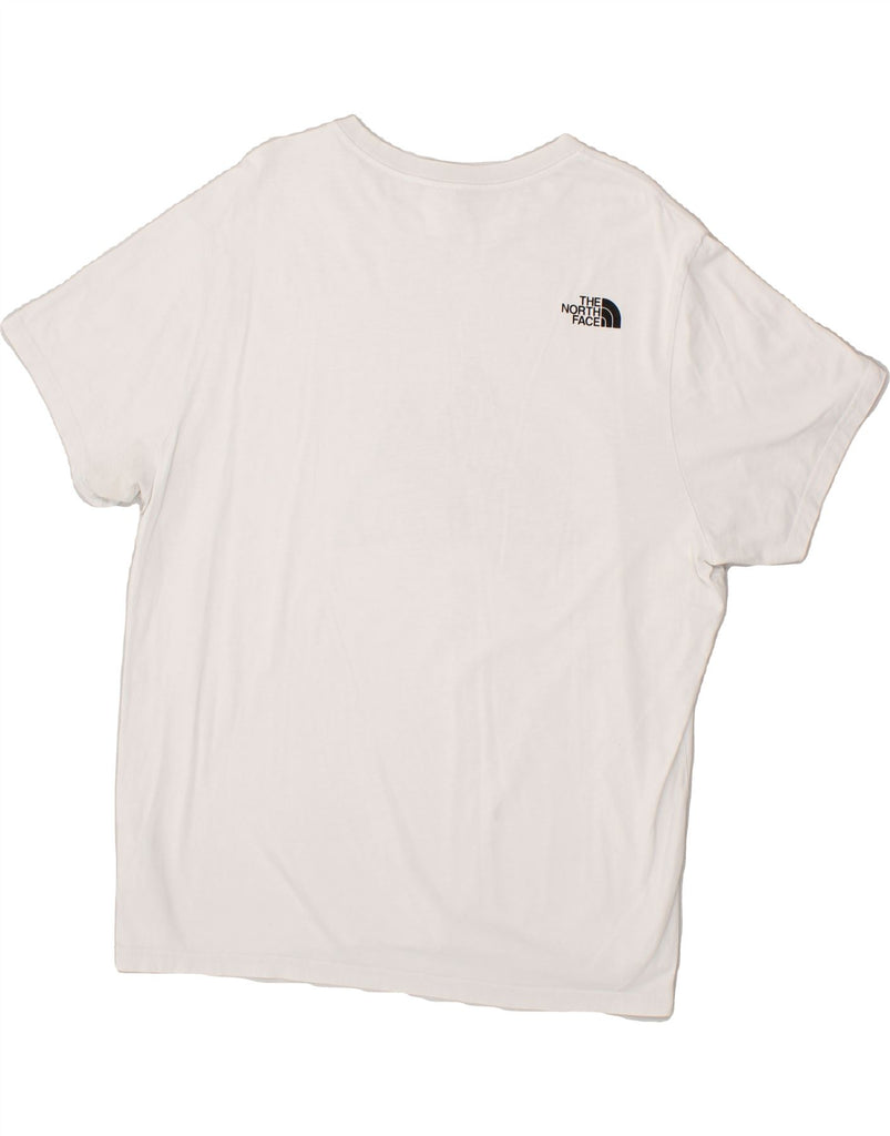 THE NORTH FACE Mens Graphic T-Shirt Top XL White Cotton Vintage The North Face and Second-Hand The North Face from Messina Hembry 