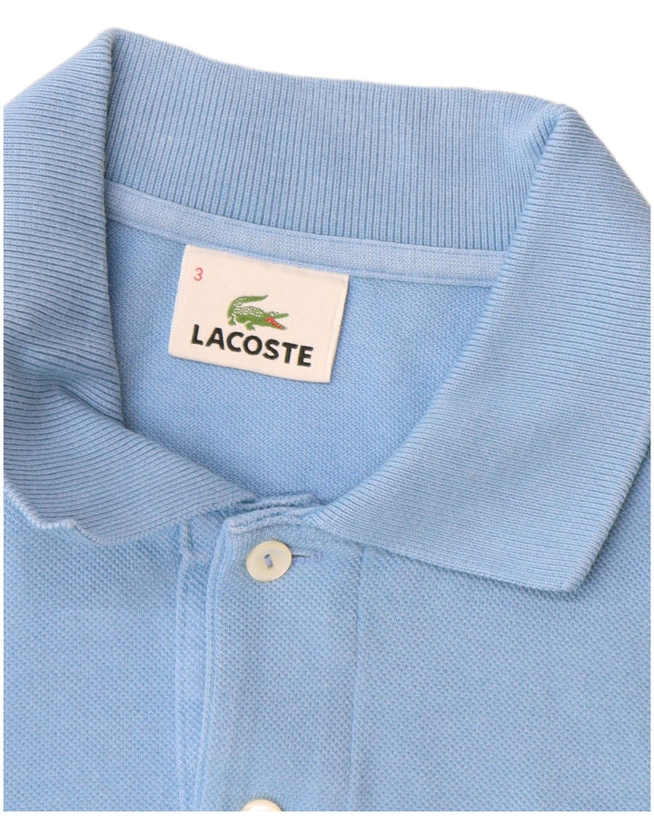 Lacoste Mens Polo Shirt Size 3 Small Blue Cotton