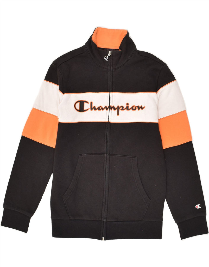 CHAMPION Boys Graphic Tracksuit Top Jacket 11-12 Years Large Black | Vintage Champion | Thrift | Second-Hand Champion | Used Clothing | Messina Hembry 