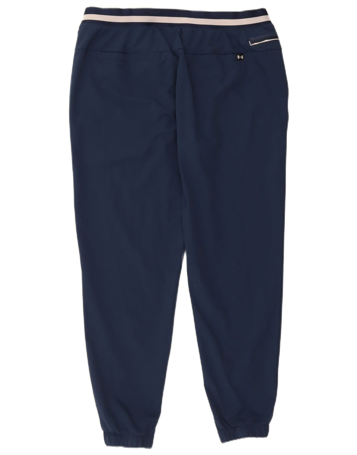 Under Armour Mens Tracksuit Trousers Joggers XL  Navy Blue Polyester
