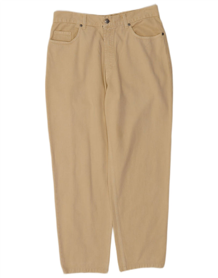 Jacky-O Mens Tapered Jeans W34 L30 Beige Cotton
