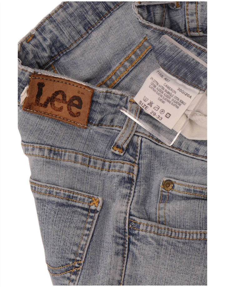 Lee Womens Cameron Straight Jeans W29 L33 Blue Cotton