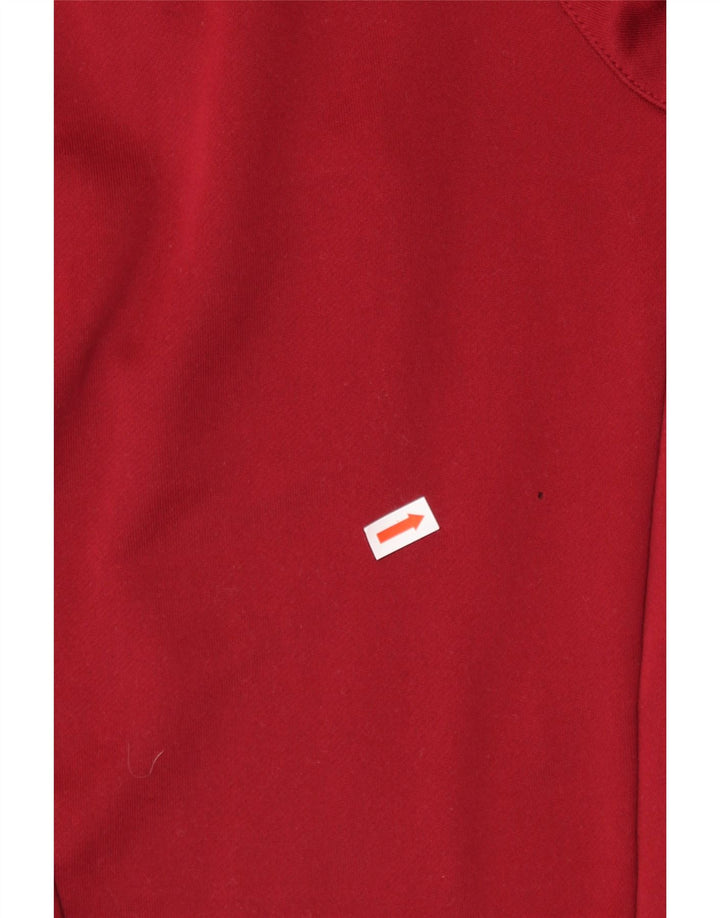 ADIDAS Mens Climalite Tracksuit Trousers Small Burgundy Colourblock