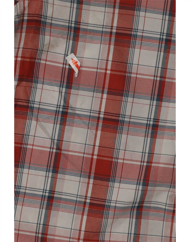 Rohan Mens Short Sleeve Shirt Small Red Check Polyamide