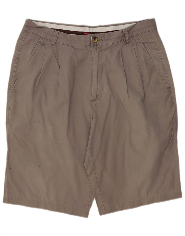 CARRERA Mens Pegged Chino Shorts W36 Large Grey Cotton