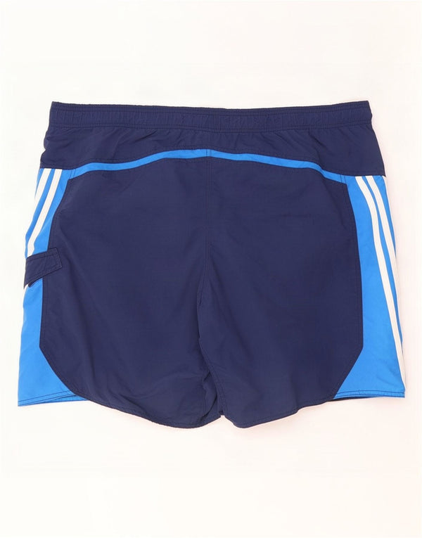 Adidas Mens Swimming Shorts XL Navy Blue Colourblock Nylon