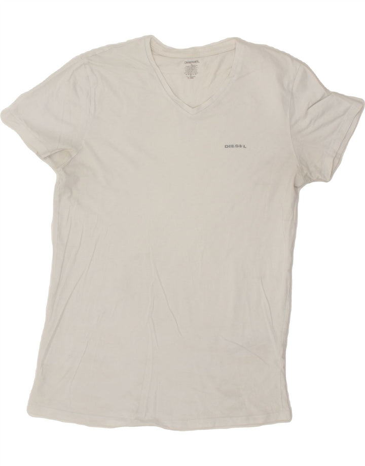DIESEL Womens T-Shirt Top UK 16 Large White Cotton Vintage Diesel and Second-Hand Diesel from Messina Hembry 
