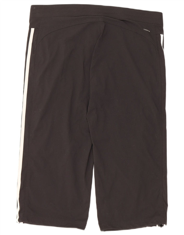 ADIDAS Womens Climalite Bermuda Sport Shorts UK 14 Medium Black Polyamide