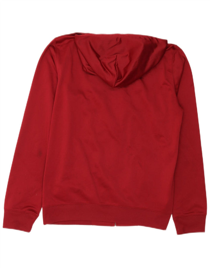 Carhartt Womens Zip Hoodie Sweater UK 16 Large Red Polyester