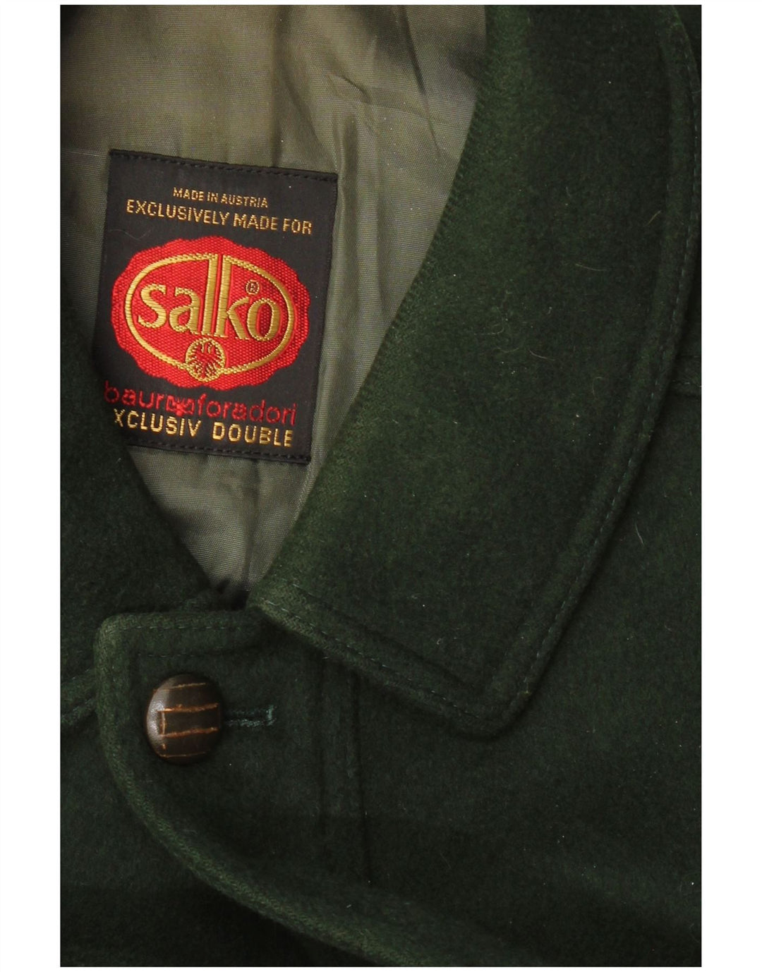 SALKO Mens Overcoat UK 40 Large Green