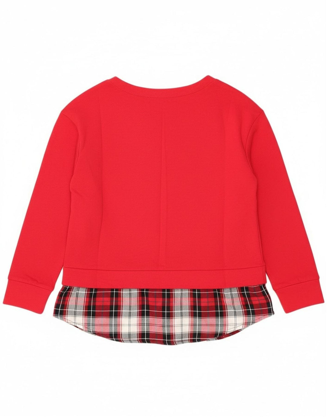 Izod Womens Top Long Sleeve UK 14 Large Red Plaid Cotton